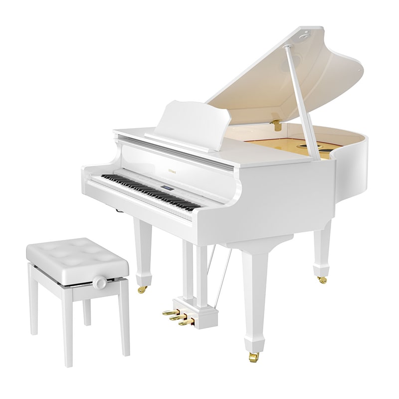 Roland GP609 PWH - белый полированный