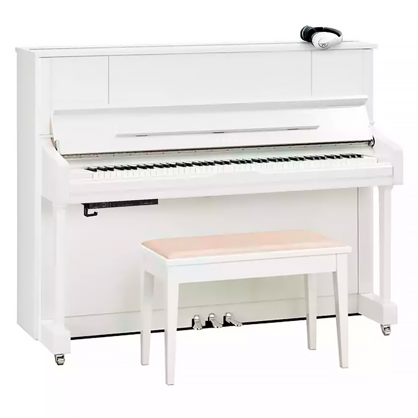 Yamaha U1J SC2 PWHC - белый хром полированный